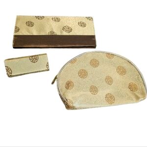 3 Piece Set: Cosmetic Bag, Lipstick Holder, Wallet.  NWT